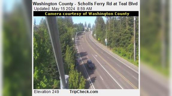 Traffic Cam Durham: Washington County - Scholls Ferry Rd at Teal Blvd Player