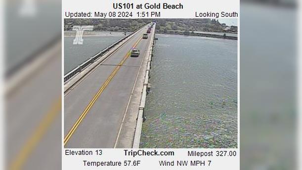 Gold Beach: US 101 at Traffic Camera