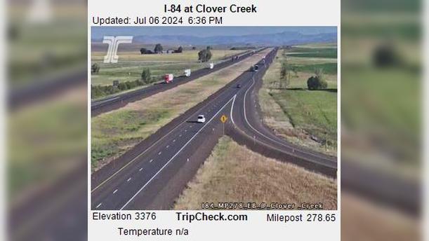 Union: I-84 at Clover Creek Traffic Camera