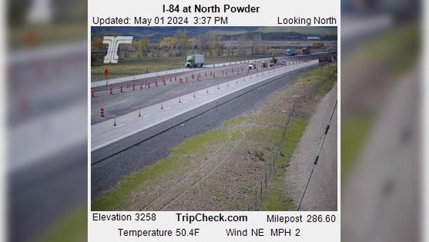 Traffic Cam North Powder: I-84 at Player