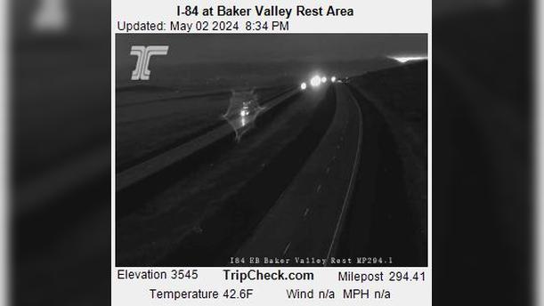 Haines: I-84 at Baker Valley Rest Area Traffic Camera