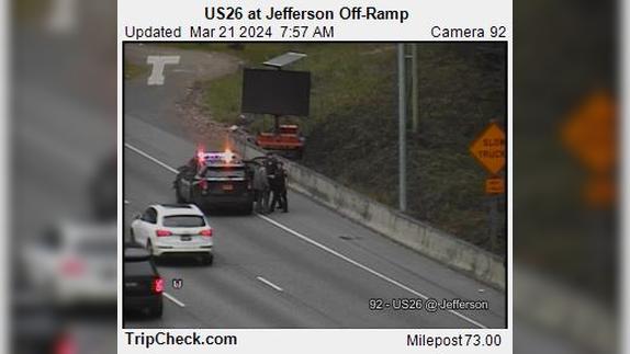 Traffic Cam Portland: US 26 at Jefferson Off-Ramp Player
