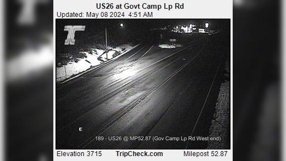Traffic Cam Government Camp: US26 at Govt Camp Lp Rd Player