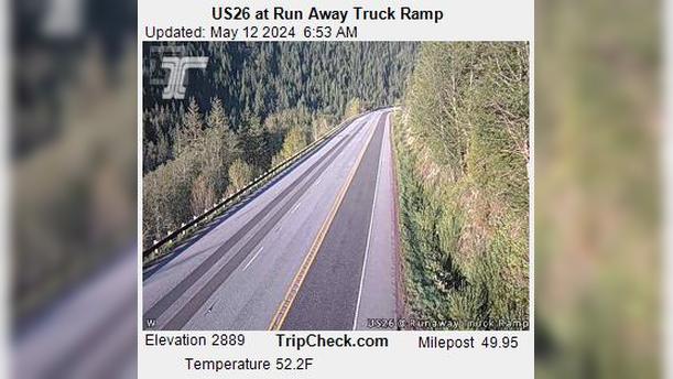 Traffic Cam Government Camp: US26 at Run Away Truck Ramp Player