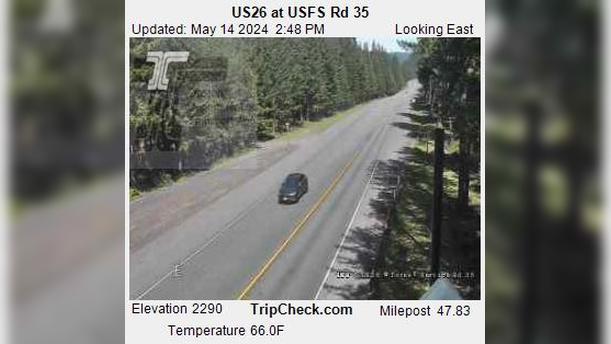 Traffic Cam Government Camp: US26 at USFS Rd Player