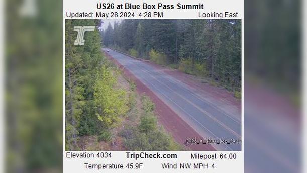 Traffic Cam Wasco: US 26 at Blue Box Pass Summit Player