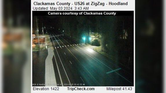 Wemme: Clackamas County - US26 at ZigZag - Hoodland Traffic Camera