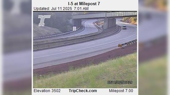 Drain: I-5 at Milepost Traffic Camera