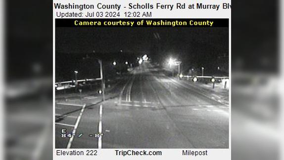 Traffic Cam Beaverton: Washington County - Scholls Ferry Rd at Murray Blvd Player