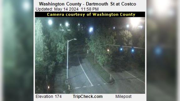 Tigard: Washington County - Dartmouth St at Costco Traffic Camera