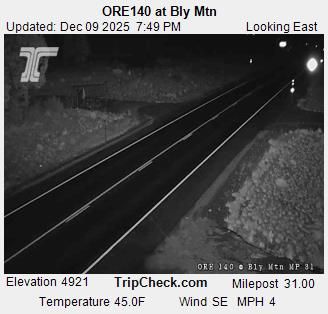 Bonanza: ORE140 at Bly Mtn Traffic Camera