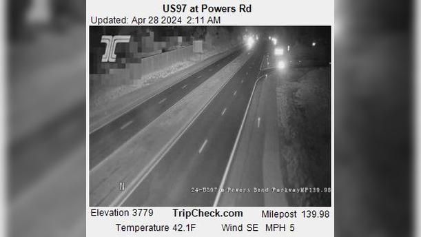 Bend: US 97 at Powers Rd Traffic Camera