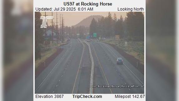 Traffic Cam Bend: US 97 at Rocking Horse NB Player