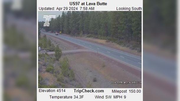 Bend: US 97 at Lava Butte Traffic Camera