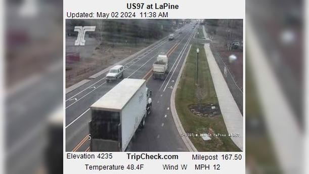 La Pine: US 97 at LaPine Traffic Camera