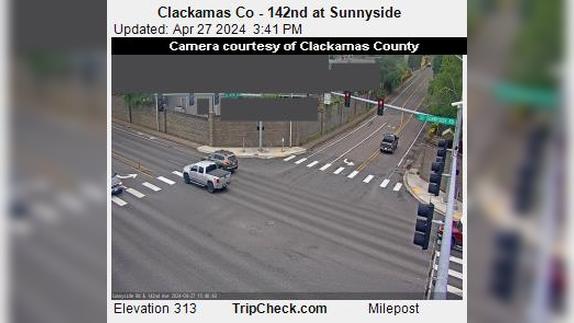 Happy Valley: Clackamas Co - 142nd at Sunnyside Traffic Camera