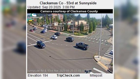 Traffic Cam Rivergrove: Clackamas Co - 93rd at Sunnyside Player