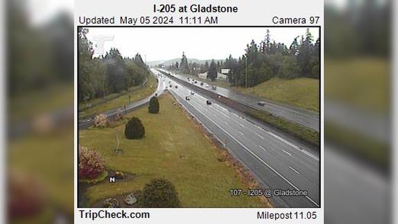 Oregon City: I- at Gladstone Traffic Camera