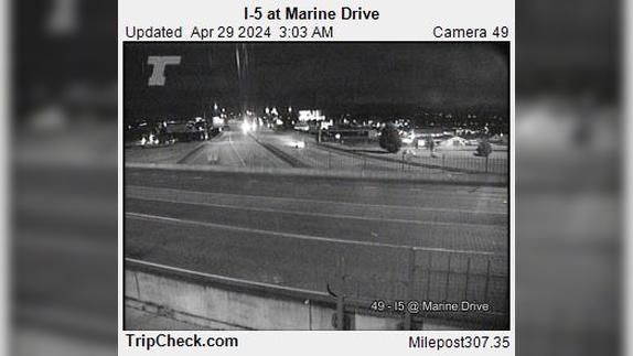 Portland: I- at Marine Drive Traffic Camera