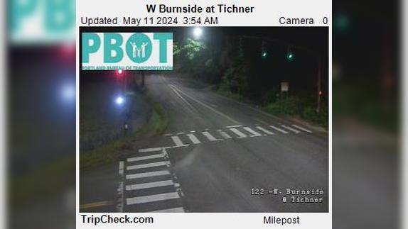 Traffic Cam Portland: W Burnside at Tichner Player