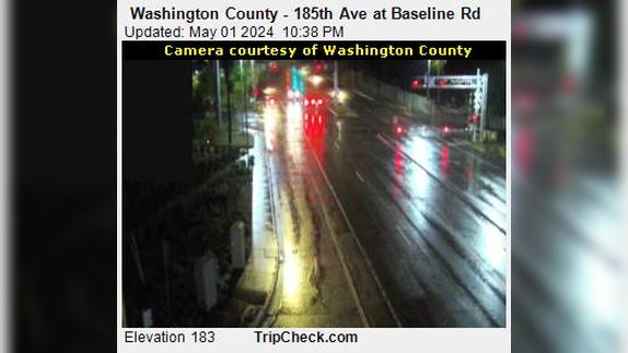 Traffic Cam Beaverton: Washington County - 185th Ave at Baseline Rd Player