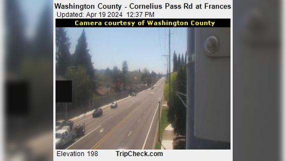 Traffic Cam Hillsboro: Washington County - Cornelius Pass Rd at Frances St Player