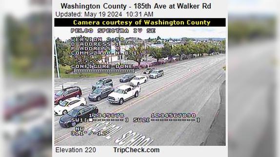 Traffic Cam Hillsboro: Washington County - 185th Ave at Walker Rd Player