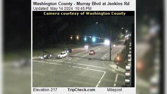 Traffic Cam Durham: Washington County - Murray Blvd at Jenkins Rd Player