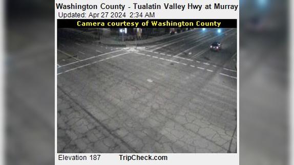 Traffic Cam Beaverton: Washington County - Tualatin Valley Hwy at Murray Blvd Player