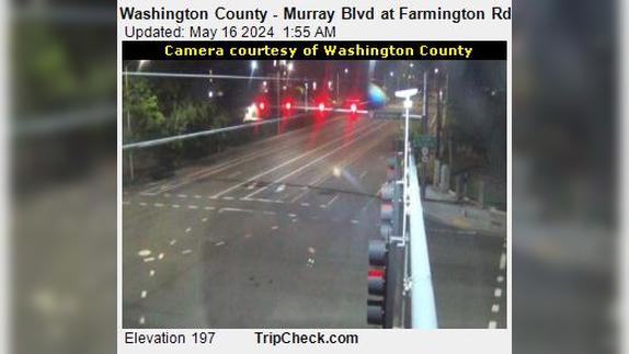 Traffic Cam Beaverton: Washington County - Murray Blvd at Farmington Rd Player