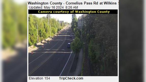Traffic Cam Hillsboro: Washington County - Cornelius Pass Rd at Wilkins St Player