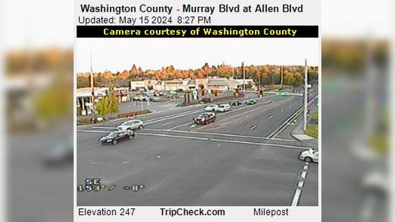 Traffic Cam Beaverton: Washington County - Murray Blvd at Allen Blvd Player