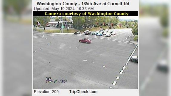Traffic Cam Hillsboro: Washington County - 185th Ave at Cornell Rd Player
