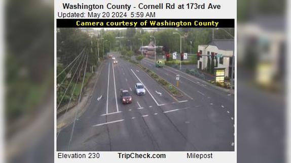 Traffic Cam Hillsboro: Washington County - Cornell Rd at 173rd Ave Player