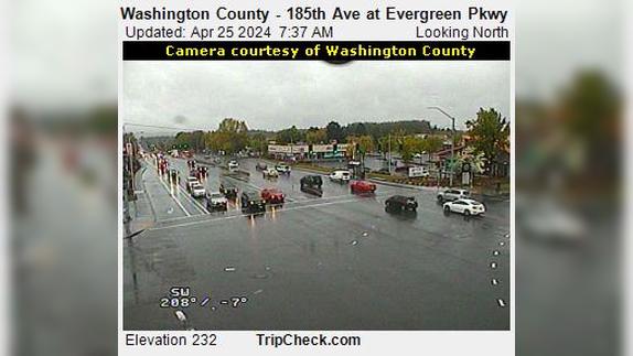 Traffic Cam Hillsboro: Washington County - 185th Ave at Evergreen Pkwy Player