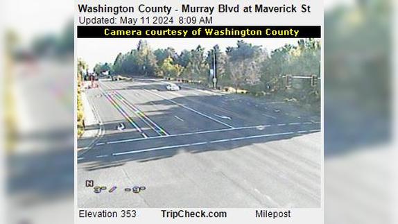 Traffic Cam Beaverton: Washington County - Murray Blvd at Maverick St Player