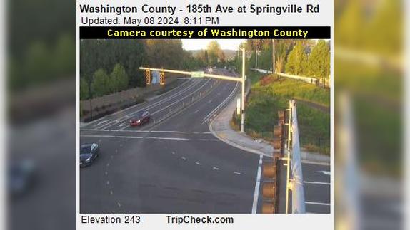 Traffic Cam Cornelius: Washington County - 185th Ave at Springville Rd Player