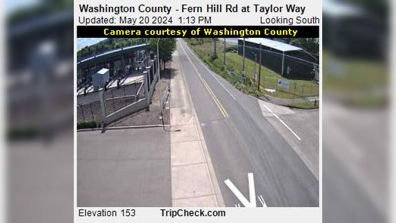 Traffic Cam Forest Grove: Washington County - Fern Hill Rd at Taylor Way Player