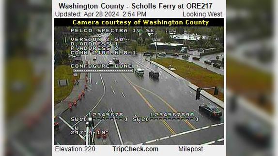 Traffic Cam Beaverton: Washington County - Scholls Ferry at ORE217 Player