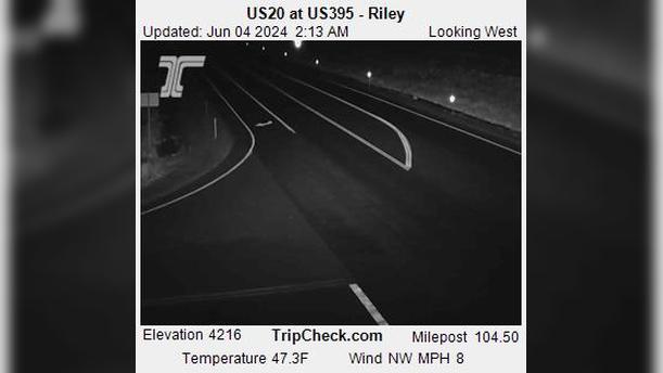 Riley: US 20 at US 395 Traffic Camera