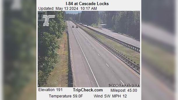 Traffic Cam Cascade Locks: I-84 at Player