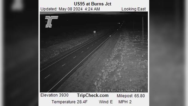 Malheur: US95 at Burns Jct Traffic Camera