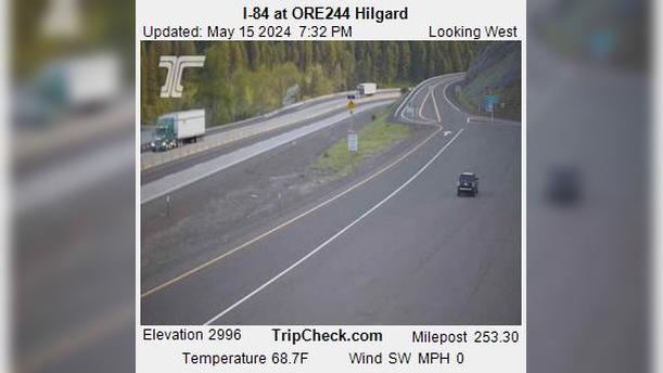 Island City: I-84 at ORE244 Hilgard Traffic Camera