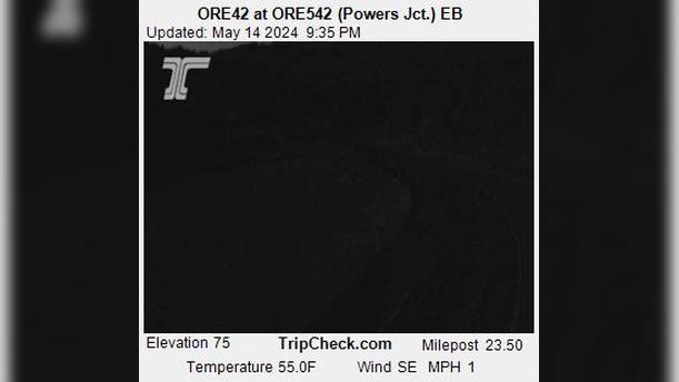 Myrtle Point: ORE42 at ORE542 (Powers Jct.) EB Traffic Camera