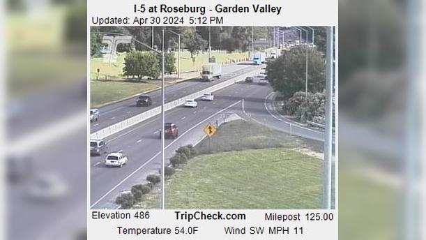 Traffic Cam Sutherlin: I-5 at Roseburg - Garden Valley Player