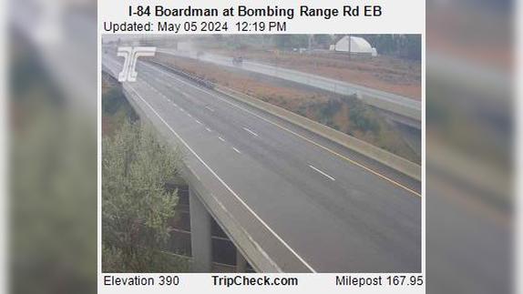 Boardman: I-84 - at Bombing Range Rd EB Traffic Camera