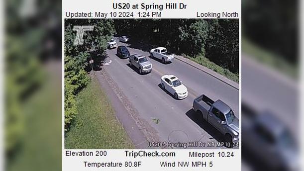 Traffic Cam North Albany: US20 at Spring Hill Dr Player