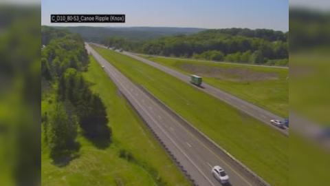 Beaver Township: I-80 @ MM 53 CANOE RIPPLE ROAD Traffic Camera