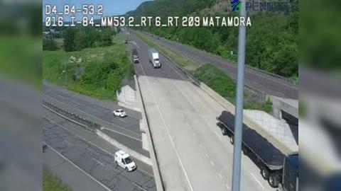 Traffic Cam Westfall Township: I-84 @ EXIT 53 (US 6/US 209 MATAMORAS) Player