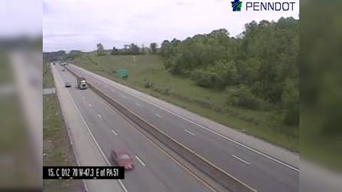 Rostraver Township: I-70 @ MM 47 (YOUGHIOGHENY RIVER) Traffic Camera